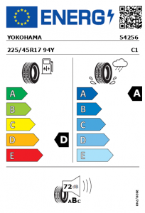 54256 204x300 - YOKOHAMA Advan Sport V105 XL -94Y - YOKOHAMA Advan Sport V105 XL -94Y